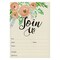 Invitation Cards - 50 Fill-In Floral Classy Cards with Envelopes. Great for Birthday Invitations, Bridal Shower Invitations, Baby Shower Invitations, and Wedding Invitations, 5 x 7 In, Postcard Style